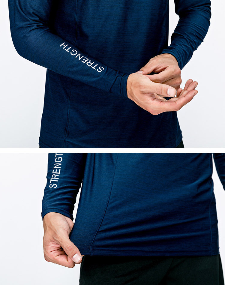 Sports fitness long sleeve men&