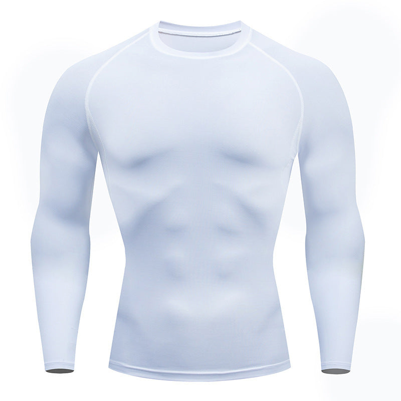 Tight-Fitting Long-Sleeved Fitness Clothes For Men, Stretch Men&