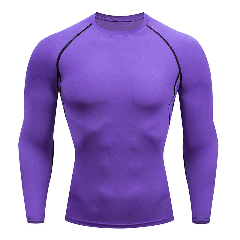 Tight-Fitting Long-Sleeved Fitness Clothes For Men, Stretch Men&