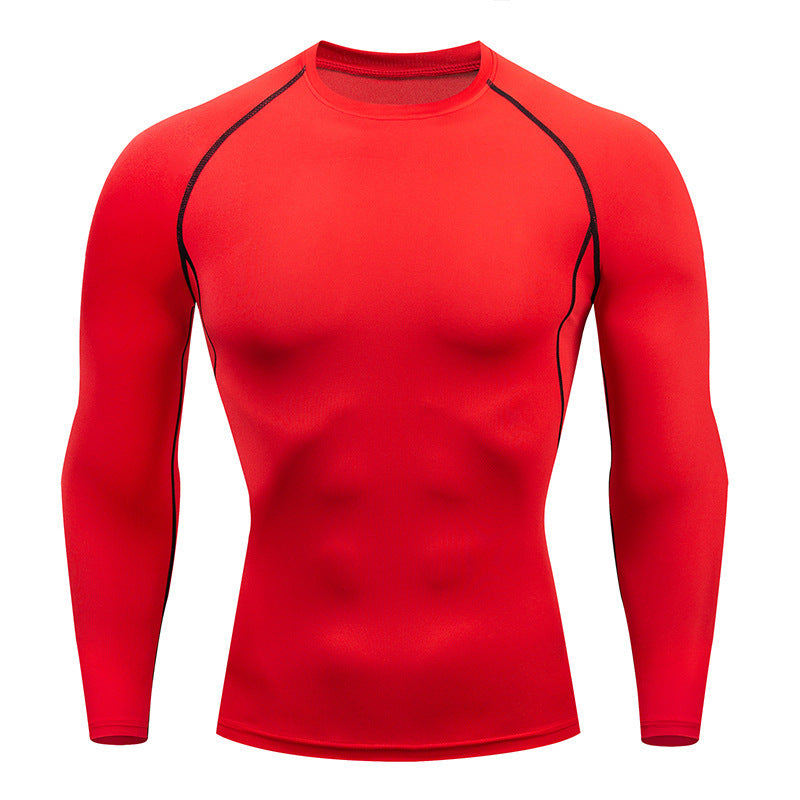 Tight-Fitting Long-Sleeved Fitness Clothes For Men, Stretch Men&