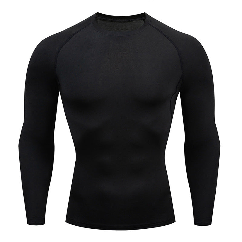 Tight-Fitting Long-Sleeved Fitness Clothes For Men, Stretch Men&