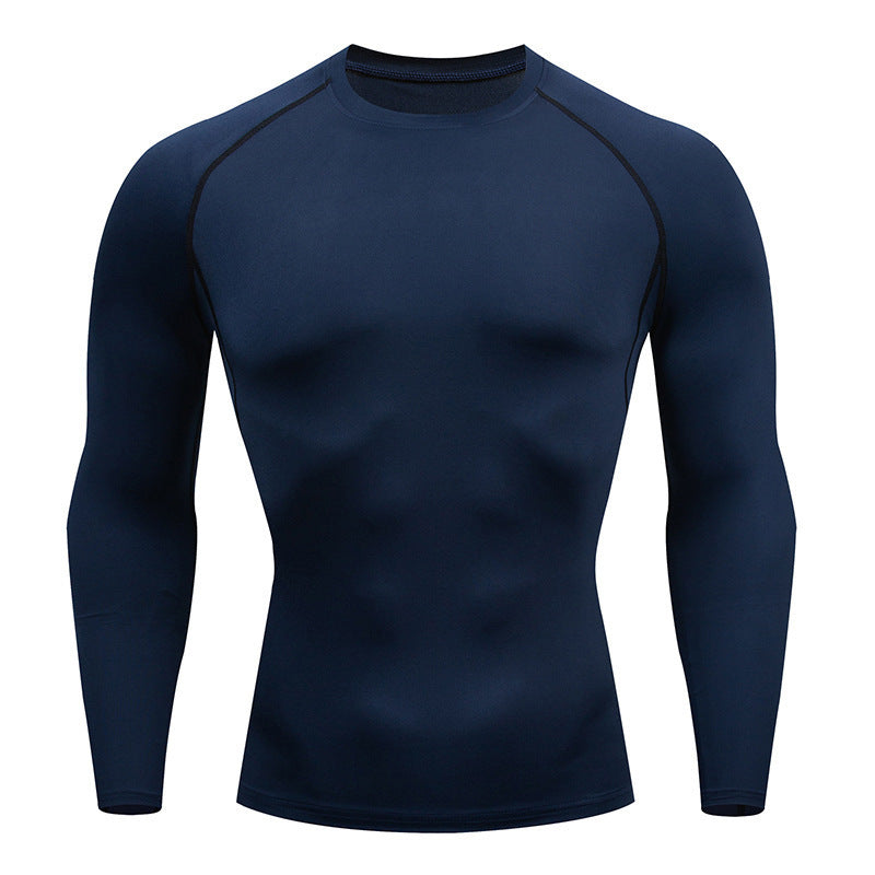 Tight-Fitting Long-Sleeved Fitness Clothes For Men, Stretch Men&