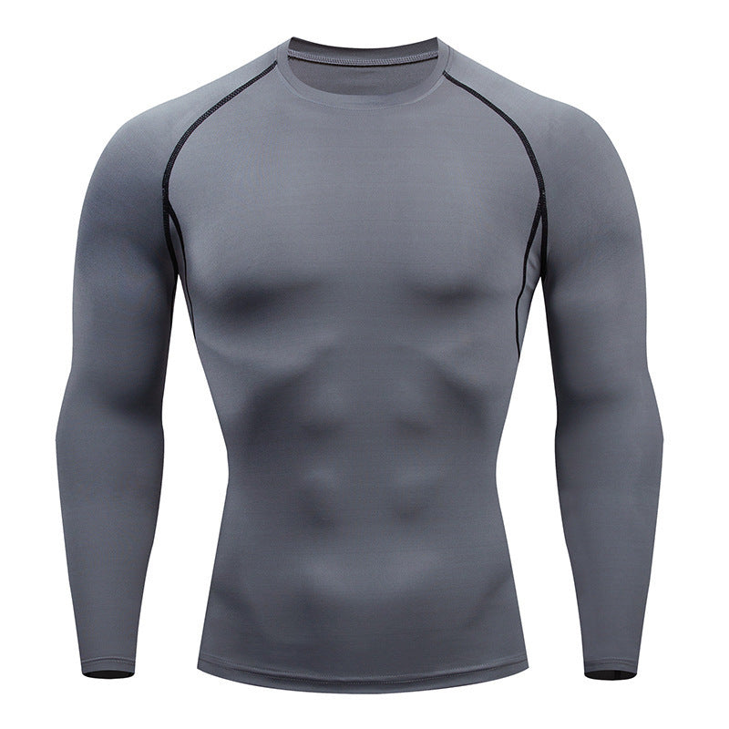 Tight-Fitting Long-Sleeved Fitness Clothes For Men, Stretch Men&