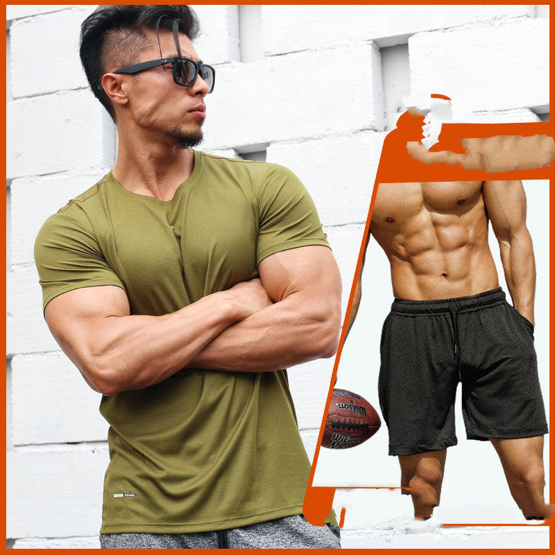 Sports And Leisure Short-sleeved Running Half-sleeved T-shirt Loose And Thin Fitness Clothes