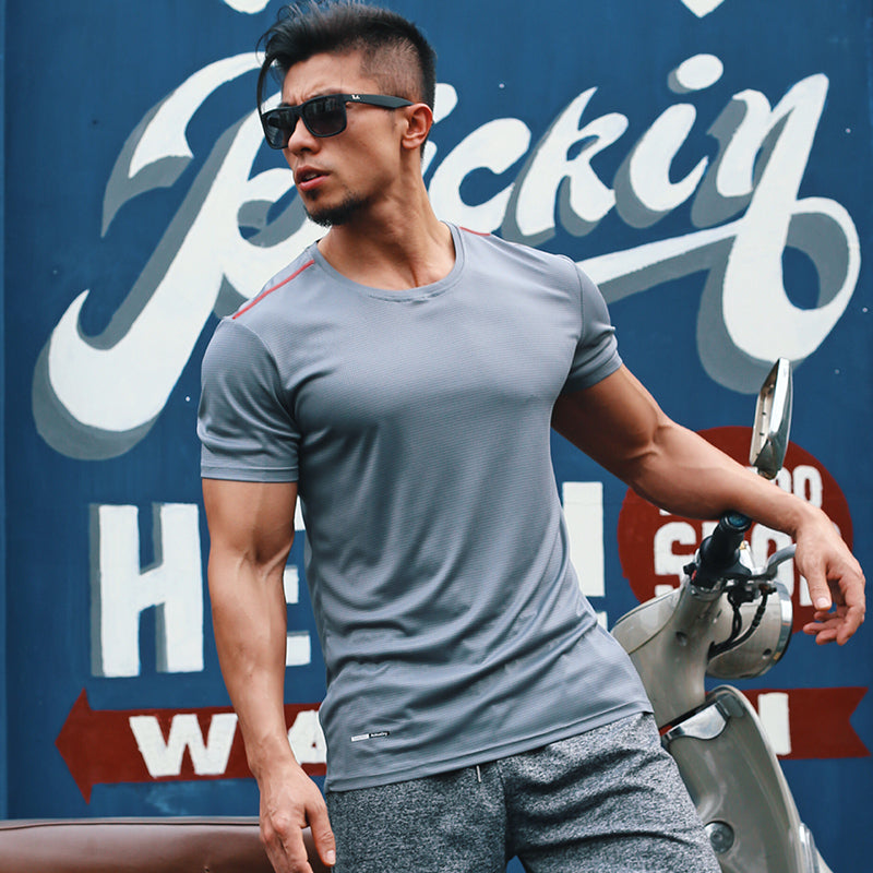 Sports And Leisure Short-sleeved Running Half-sleeved T-shirt Loose And Thin Fitness Clothes