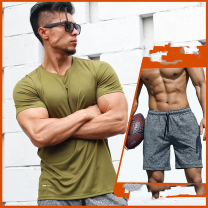 Sports And Leisure Short-sleeved Running Half-sleeved T-shirt Loose And Thin Fitness Clothes