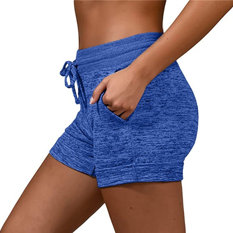 Women Shorts Quick-dry Lace-up Stretch Sports Pants