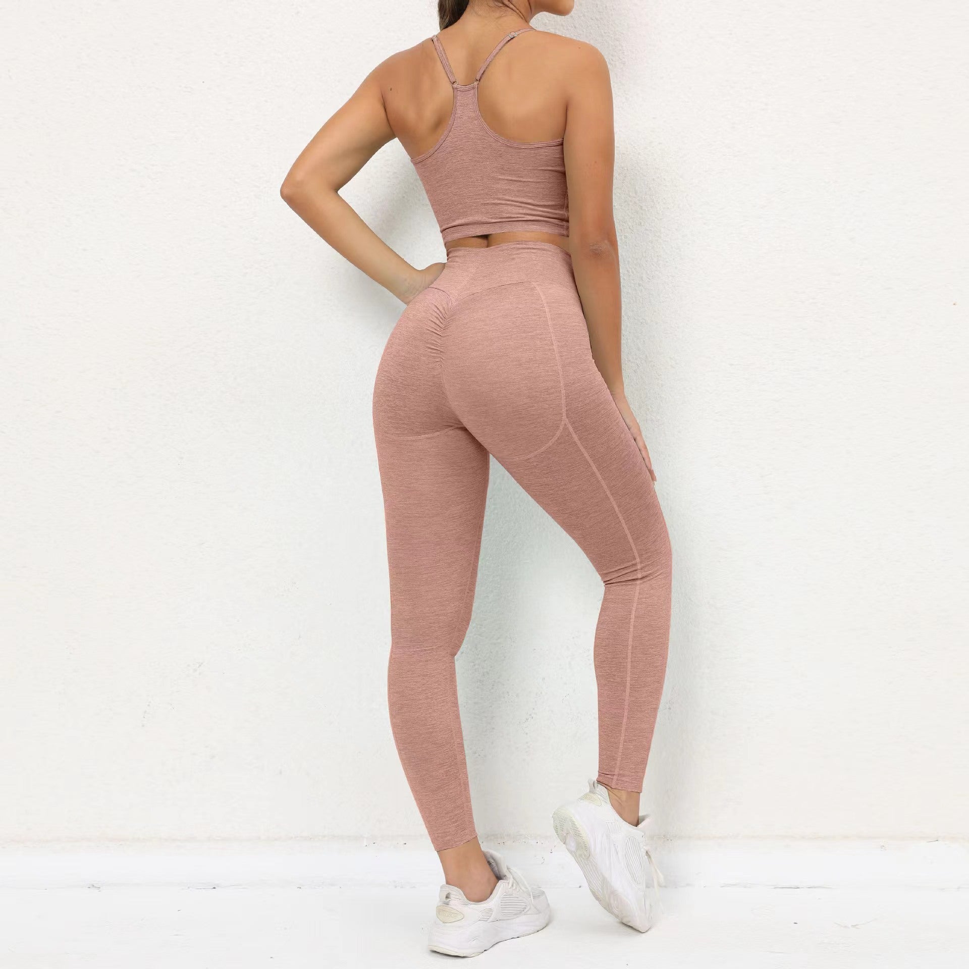 Fitness Clothes Running Sports Suit High Waist Hip Lift